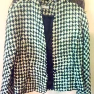 Vintage Spiegel E Style Plaid Skirt Suit sz 14